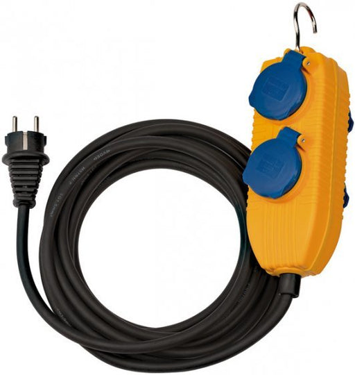 EAN 4007123647750 - Brennenstuhl 1169200010 base múltiple 5 m 4 salidas AC Exterior Azul, Amarillo imagen 1