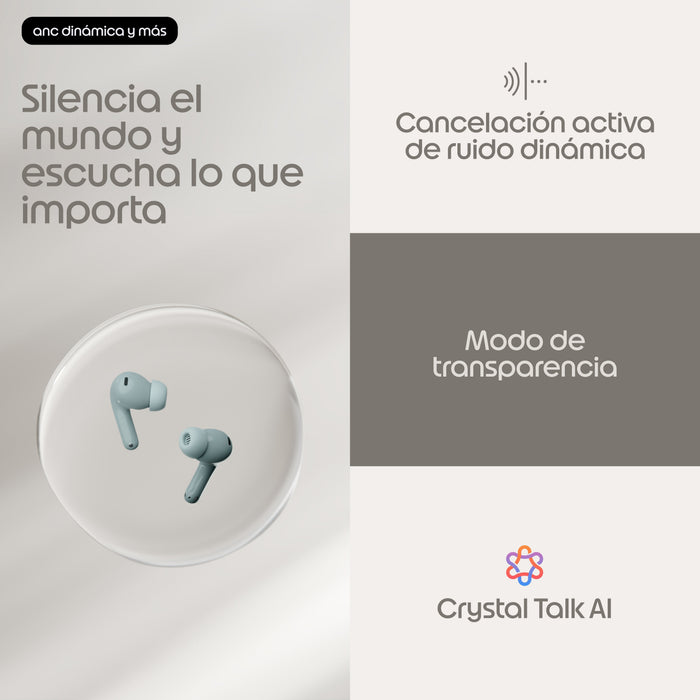 Auriculares Moto Buds 2 Gray Mist