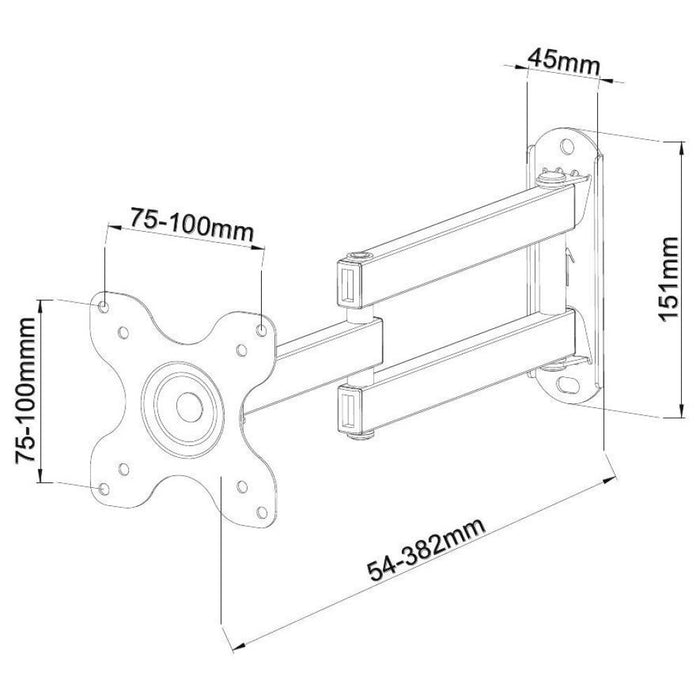 EAN 8054529025336 - Techly ICA-LCD 923B soporte para TV 76,2 cm (30") Negro imagen 3