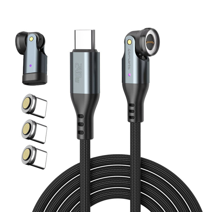 EAN 4252011910724 - 4smarts 541237 cable USB 1,8 m USB C Negro, Gris imagen 2