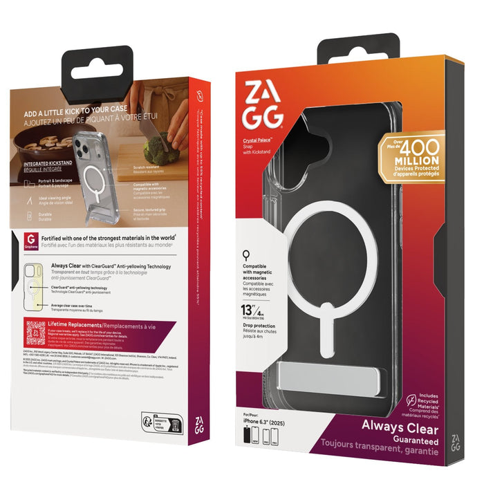 Zagg Case Para Apple Iphone 17 Crymal Palace Snap Mit Kickmand