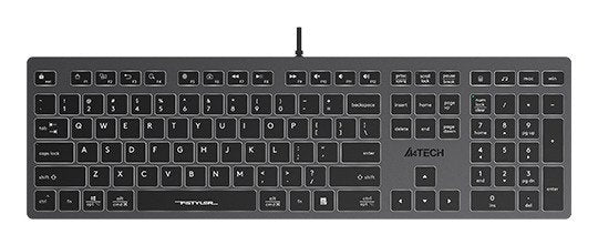 EAN 4711421976343 - A4Tech Fstyler FX60H (White Backlit) teclado Juego USB QWERTY Gris imagen 1