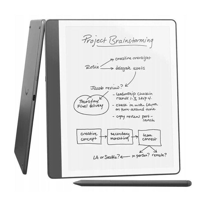 Ebook New Kindle Scribe - 2024 Release 10.2 Glare-Free 64gb Wi-Fi (Without Lockscreen Ads) With Premium Pen Tungsten