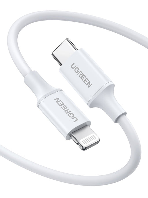 EAN 6957303814930 - Ugreen 10493 cable de conector Lightning 1 m Blanco imagen 2