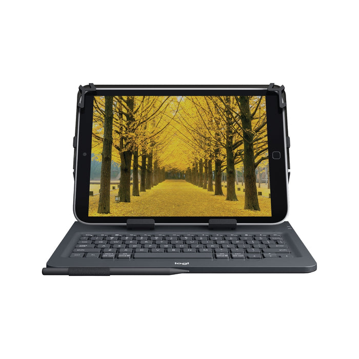 Logitech Universal Folio With Integrated Keyboard For 9-10 Inch Tablets Qwerty Inglés Del Reino Unido Bluetooth Negro