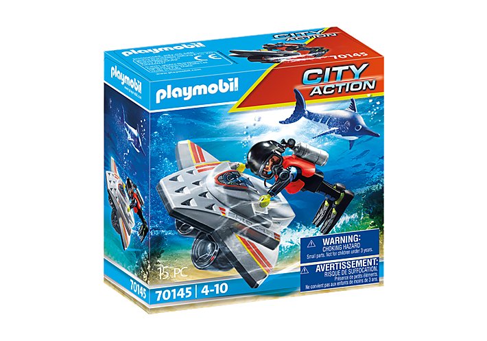 Playmobil 70145 City Action - Rescate En El Mar: Barco De Buceo