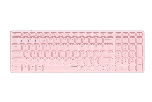 EAN 6940056121615 - Rapoo E9700M teclado Oficina RF Wireless + Bluetooth QWERTY Inglés internacional Rosa imagen 1