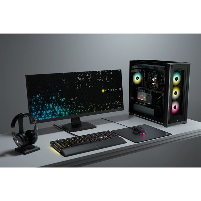 Caja Pc Corsair Icue 5000x Cristal Templado Negra