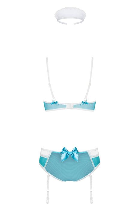 EAN 5901688217115 - Obsessive 834-CST-6 L/XL conjunto de ropa interior y bodi Conjunto de lencería Azul, Transparente, Blanco imagen 2