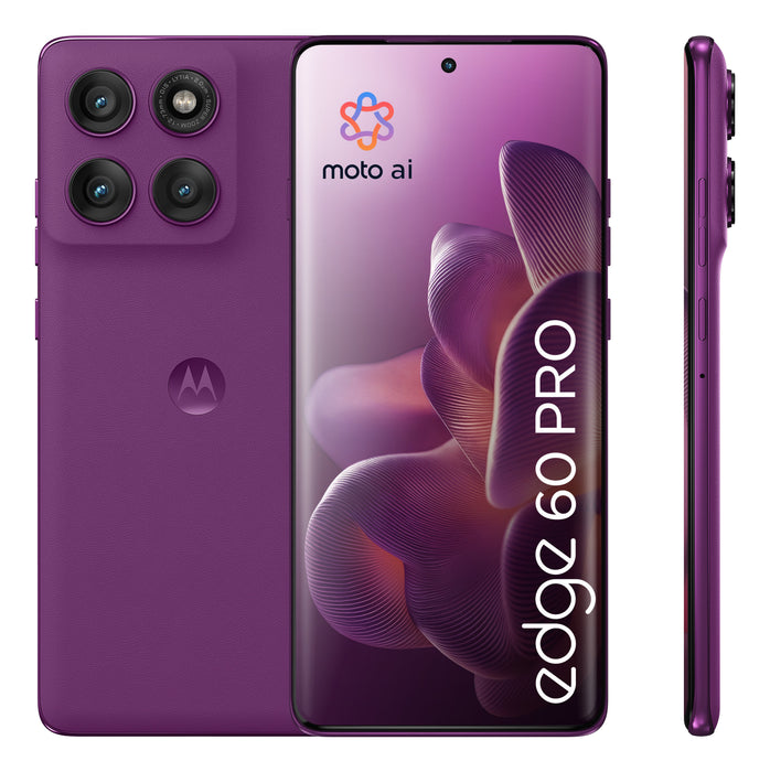 EAN 0840023288913 - Motorola edge 60 pro 16,9 cm (6.67") SIM doble Android 15 5G USB Tipo C 12 GB 512 GB 6000 mAh Púrpura imagen 3
