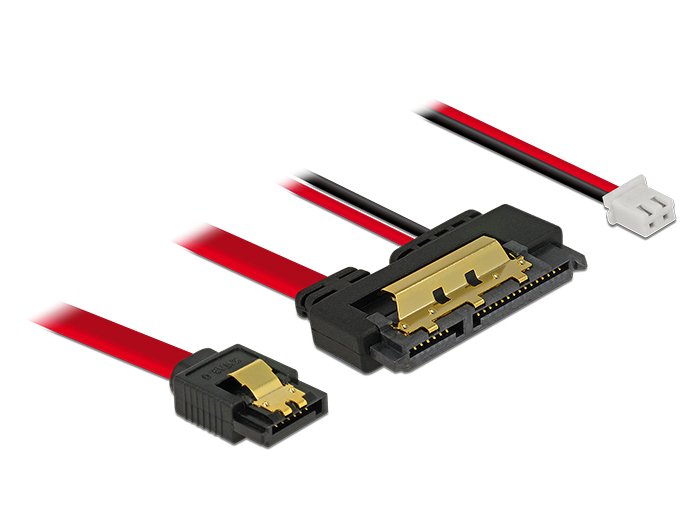EAN 4043619852406 - DeLOCK 85240 cable de SATA 0,2 m SATA 7-pin SATA 22-pin Negro imagen 1
