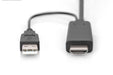 EAN 4016032481119 - Digitus AK-330111-020-S adaptador de cable de vídeo 2 m HDMI tipo A (Estándar) DisplayPort + USB Type-A N imagen 2