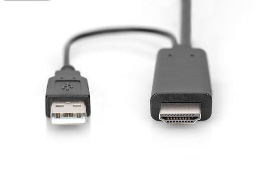 EAN 4016032481119 - Digitus AK-330111-020-S adaptador de cable de vídeo 2 m HDMI tipo A (Estándar) DisplayPort + USB Type-A N imagen 2