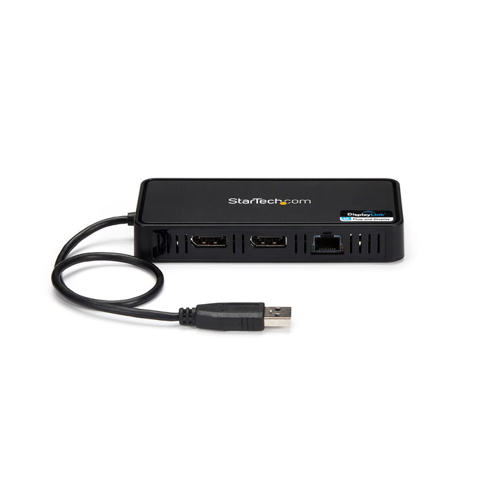 EAN 0065030874328 - StarTech.com USBA2DPGB base para portátil y replicador de puertos Alámbrico USB 3.2 Gen 1 (3.1 Gen 1) Typ imagen 4