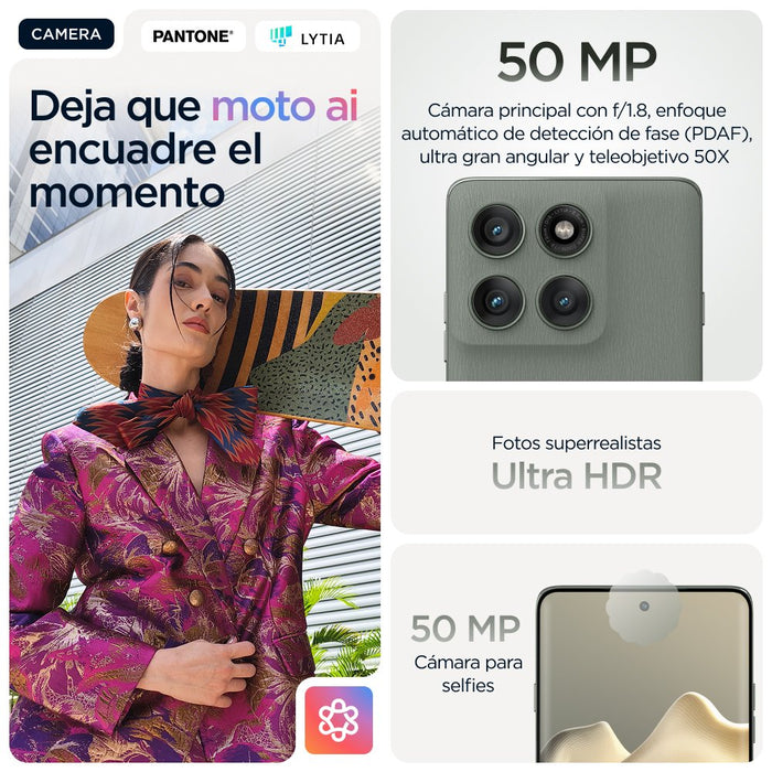 EAN 0840023288890 - Motorola edge 60 pro 16,9 cm (6.67") SIM doble Android 15 5G USB Tipo C 12 GB 512 GB 6000 mAh Gris imagen 15