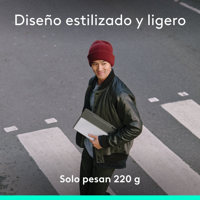 Teclado Español  Logitech 920-013011 Para Móvil Bluetooth Gris, Blanco