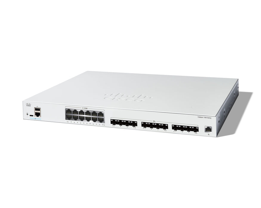 Cisco Catalyst 1300-24xts Conmutador L3 Inteligente 12 X 10 Gigabit Ethernet + 12 X 10 Gigabit Sfp+ Montable En Rack Refabricado
