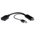 EAN 7630049619470 - ROLINE 12.03.3147 adaptador de cable de vídeo 0,15 m HDMI + USB DisplayPort Negro imagen 2