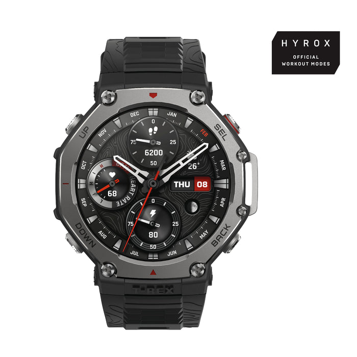 EAN 6970100374889 - Amazfit T-Rex 3 3,81 cm (1.5") AMOLED 48.5 mm Digital 480 x 480 Pixeles Pantalla táctil Negro Wifi GPS (s imagen 1