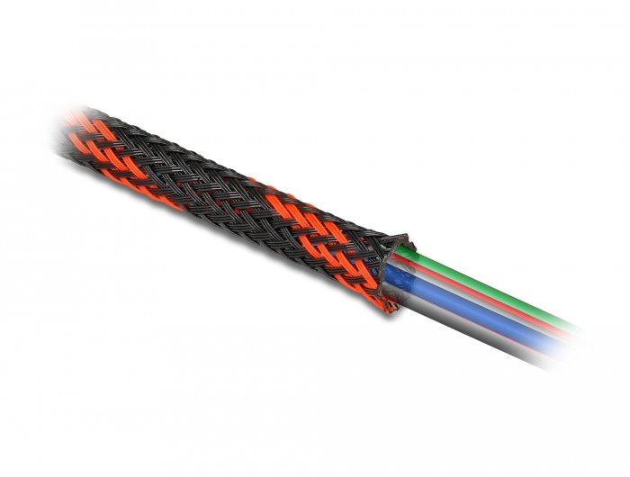 Delock 20738 Pasacables Negro, Rojo