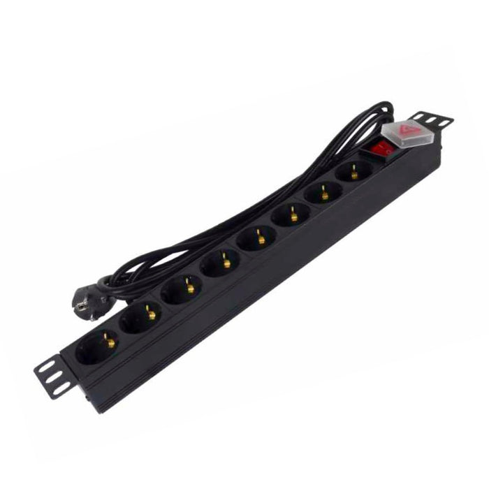 EAN 5605922051229 - Phasak BNS 1520 limitador de tensión Negro 8 salidas AC 250 V 2 m imagen 1