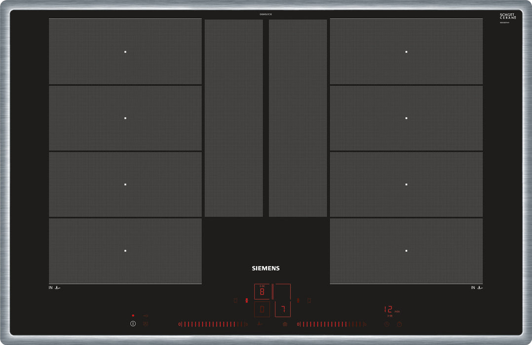 EAN 4242003716984 - Siemens EX845LYC1E hobs Negro, Acero inoxidable Integrado Con placa de inducción 4 zona(s) imagen 1
