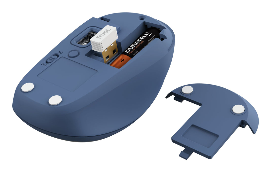 EAN 8713439254556 - Trust Yvi+ ratón Universal Ambidextro RF Wireless + Bluetooth Óptico 1600 DPI imagen 4