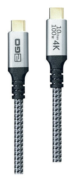 EAN 4010425975131 - 2GO 797513 cable USB USB 3.2 Gen 2 (3.1 Gen 2) 2 m USB C Plata imagen 1