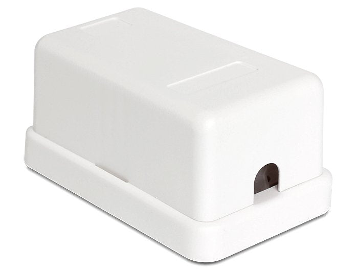 Base Superficie Para Hembras De Panel Keystone Blanca De 1 Toma