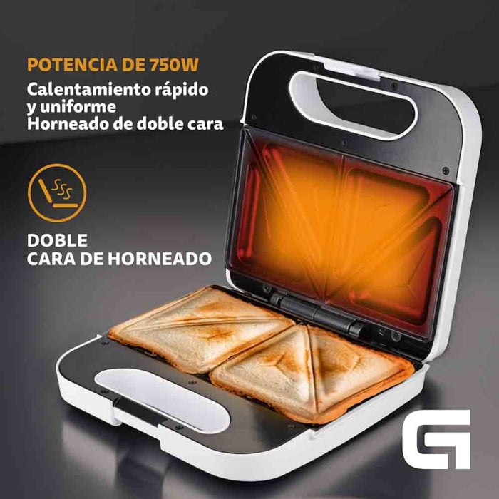 EAN 8426156018058 - Grunkel SAN-CCBL sandwichera 750 W Blanco imagen 4