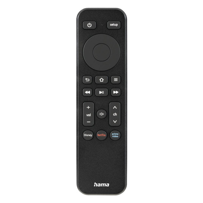 Hama Mando A Distancia Para Tv - Universal - Alcance 10m - Acceso Directo A Plataformas De Streaming - 14x3.8x1.9cm -