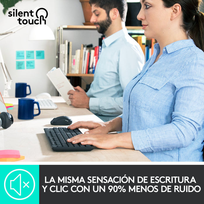 EAN 5099206092419 - Logitech 920-009798 teclado Ratón incluido Oficina RF inalámbrico QWERTY Español Grafito imagen 7