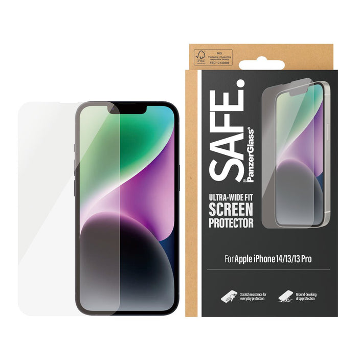 EAN 5711724951480 - PanzerGlass SAFE. by ® Screen Protector iPhone 14 | 13 | 13 Pro | Ultra-Wide Fit Protector de pantalla Ap imagen 2