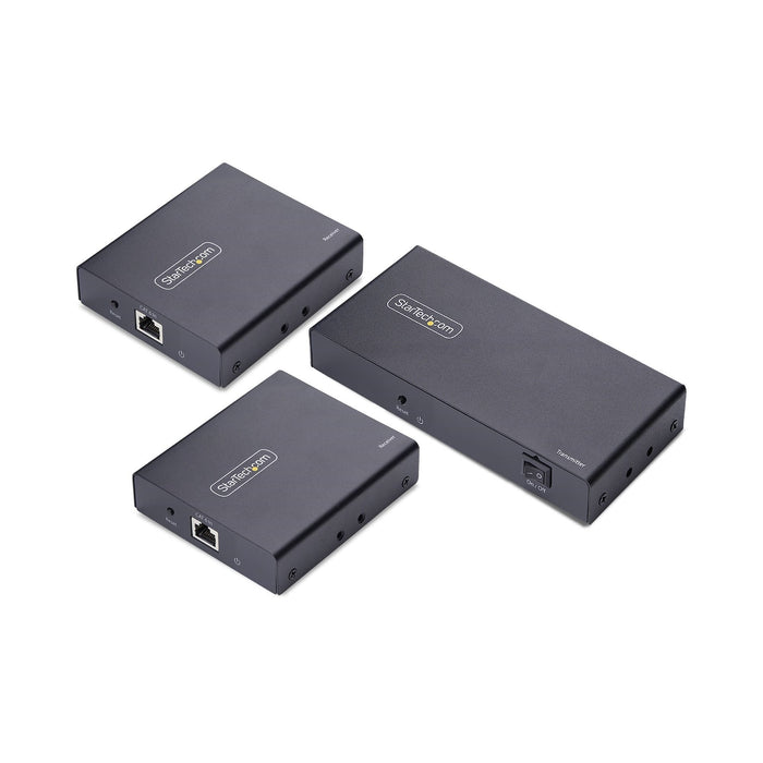 Startech.Com 2-Port Hdmi Extender Und Splitter Uber Cat6 4k 60hz Bis 70m Lnge 1x2 Hdmi Uber Netzwerkcable-Lan Cable Verteilerkit