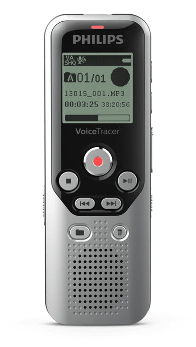 EAN 0855971006328 - Philips DVT1250 dictáfono Memoria interna y tarjeta de memoria Negro, Gris imagen 1