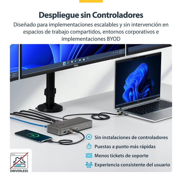 EAN 0065030921817 - StarTech.com 199UE-USBC-DOCK base para portátil y replicador de puertos Alámbrico USB 3.2 Gen 2 (3.1 Gen  imagen 5