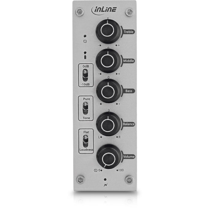 Inline Ampeq Amplificador De Auriculares De Audio De Alta Resolución + Conector De Ecualizador De 3,5 Mm, Con Batería Recargable