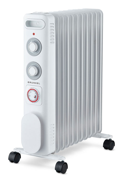 Radiador De Aceite Grunkel Rd-2500s 3 Potencias 2500w 11 Elementos Caloríficos