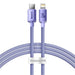 EAN 6932172602765 - Baseus Crystal Shine cable de teléfono móvil Púrpura 1,2 m USB C Lightning imagen 1