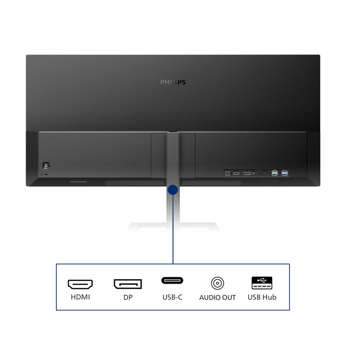 EAN 8712581796136 - Philips E Line 346E2LAE/00 pantalla para PC 86,4 cm (34") 3440 x 1440 Pixeles Wide Quad HD LCD Negro imagen 4