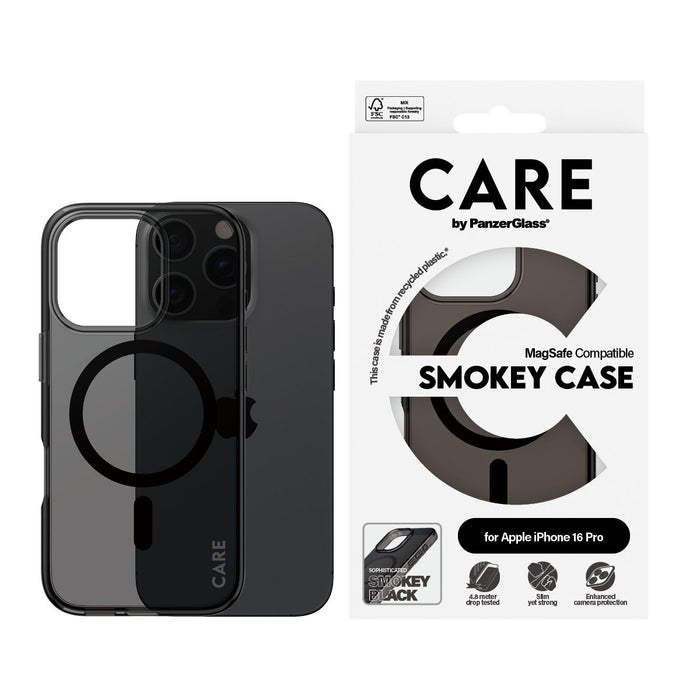 EAN 5715685004162 - PanzerGlass CARE™ by ® Urban Combat Case Smokey w. Black MagSafe iPhone 16 Pro funda para teléfono móvil  imagen 2