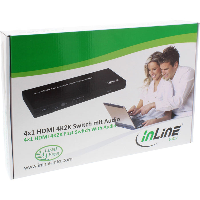 Switch Inline 4×1 Hdmi 4k Ultrahd Con Audio