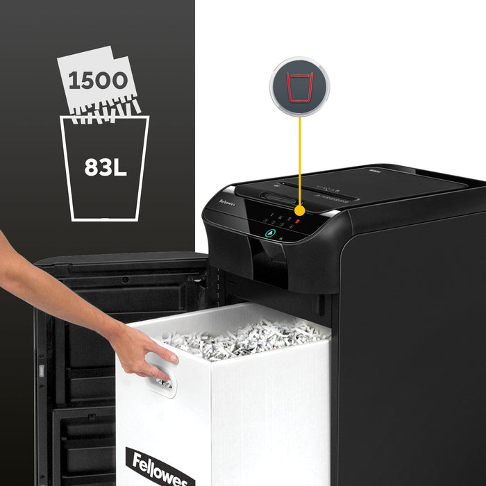 EAN 0043859747719 - Fellowes AutoMax 600M triturador de papel Microcorte 60 dB 23 cm Negro imagen 13