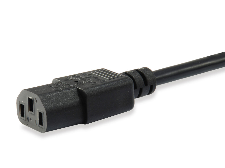 EAN 4015867238714 - Equip 112120 cable de transmisión Negro 1,8 m CEE 7/7 C13 acoplador imagen 3