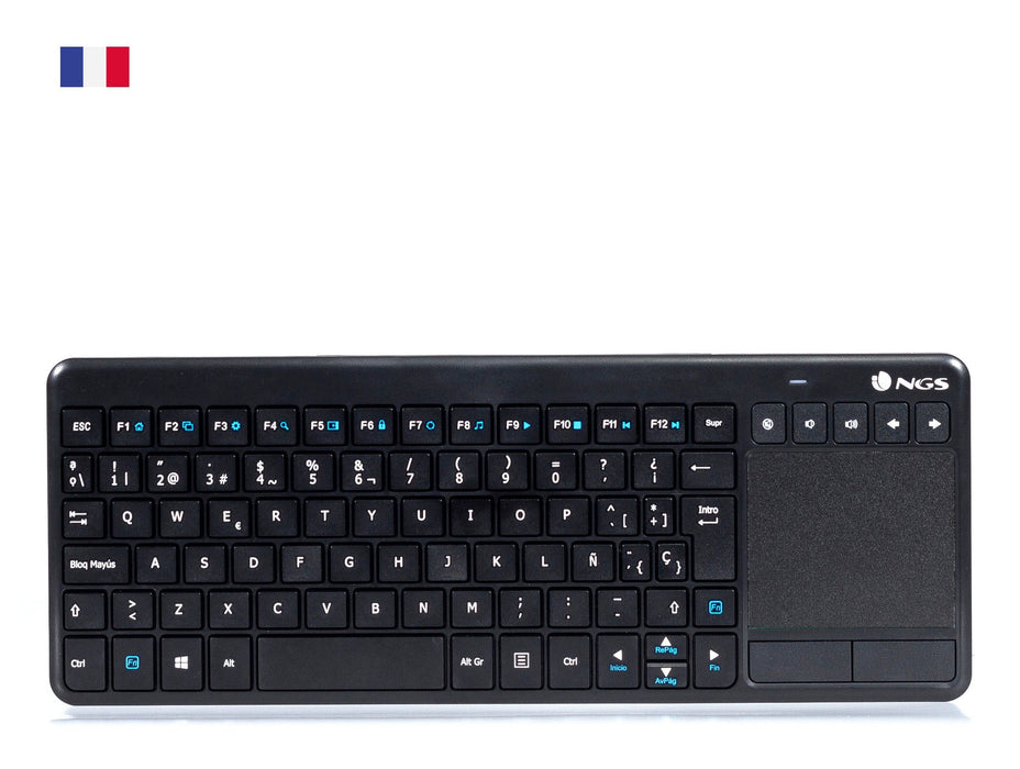 EAN 8435430611366 - NGS TV Warrior, AZERTY, FR teclado Hogar RF inalámbrico Francés Negro imagen 1