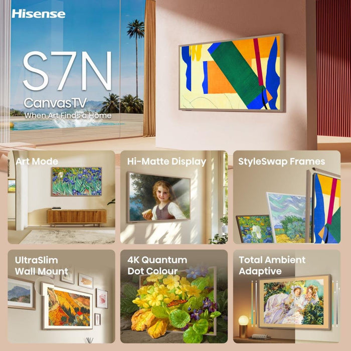 EAN 6942351410869 - Hisense 55S7NQTUK 139,7 cm (55") 4K Ultra HD Smart TV Wifi Oro 400 cd / m² imagen 3