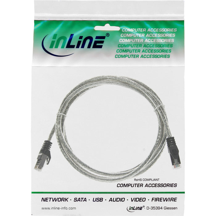 Cable De Red Inline Sf/Utp Cat.5e Transparente 1m