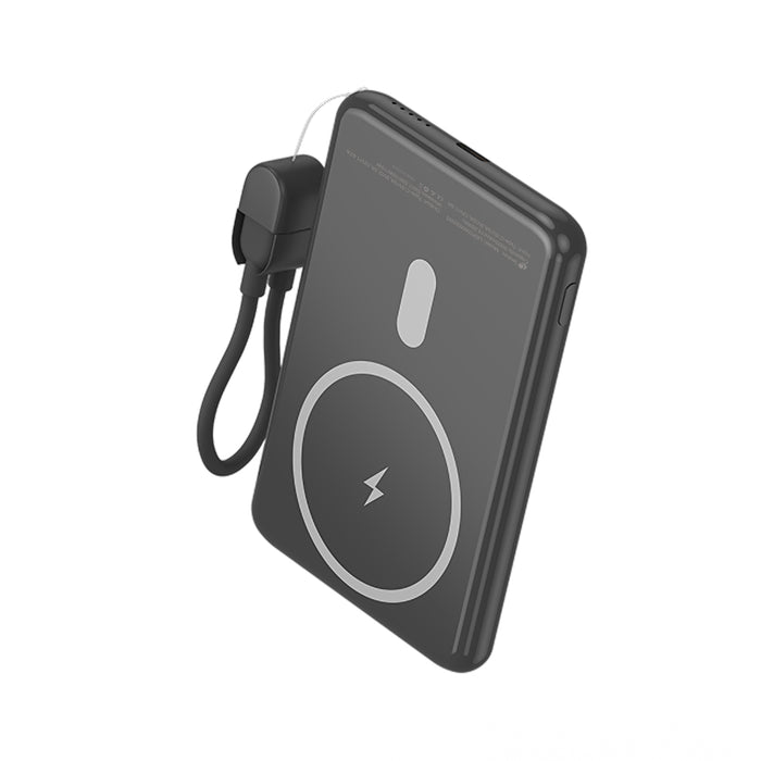 Powerbank 5000mah Leotec Lepoww20w5k 20w Wireless Negra Incluye Cable Usb Tipo-C