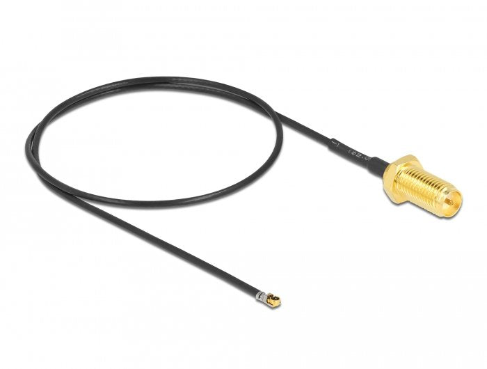 Delock Cable De Antena Rp-Sma Hembra Para Instalación A Mhf® 4l Lk Macho 1.37 35 Cm