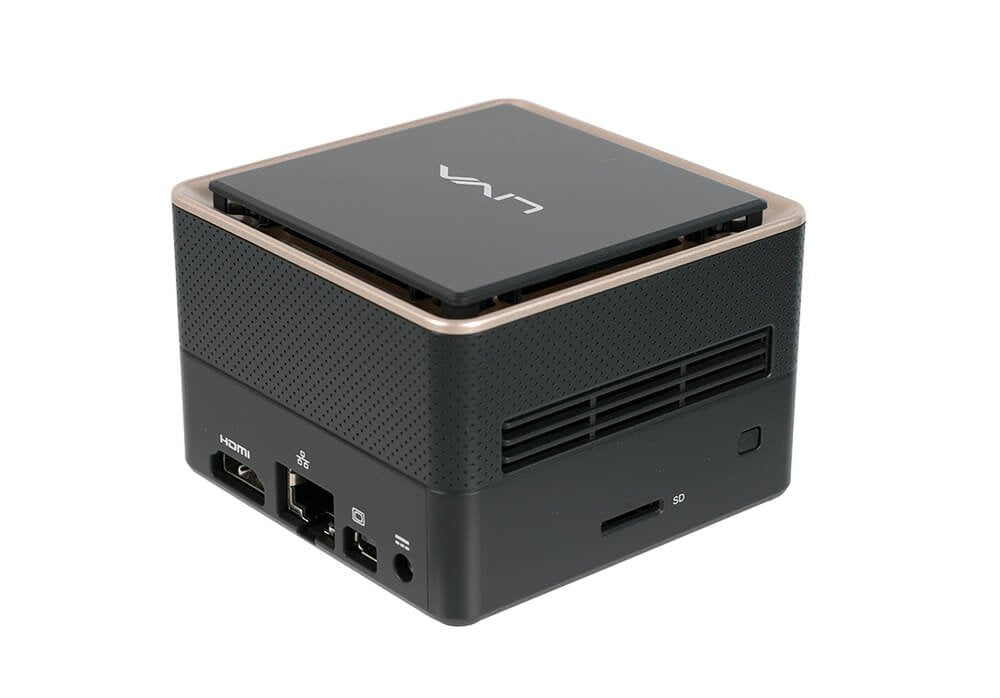 EAN 4711064006087 - ECS LIVA Q3 Plus AMD Ryzen Embedded V1000 V1605B 8 GB DDR4-SDRAM 128 GB eMMC Mini PC Negro imagen 4